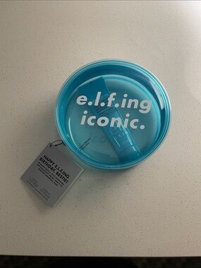 ELF Blue Travel Pouch with Skincare Tube